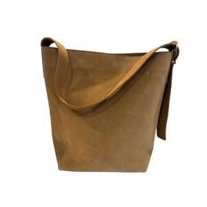 Madewell Essential Bucket Tote in Suede NWT